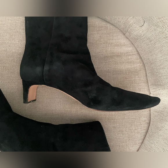 JCrew Black Suede Stevie Heeled Ankle Boot - Picture 4 of 14